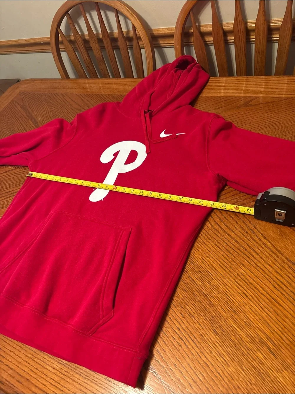 Nike Philadelphia Phillies MLB Red Pullover Hoodie – Men's Size Large (L)